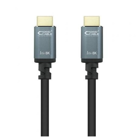 Cable HDMI 2.1 8K Nanocable 10.15.8001-L150- HDMI Macho - HDMI Macho- 1.5m- Negro