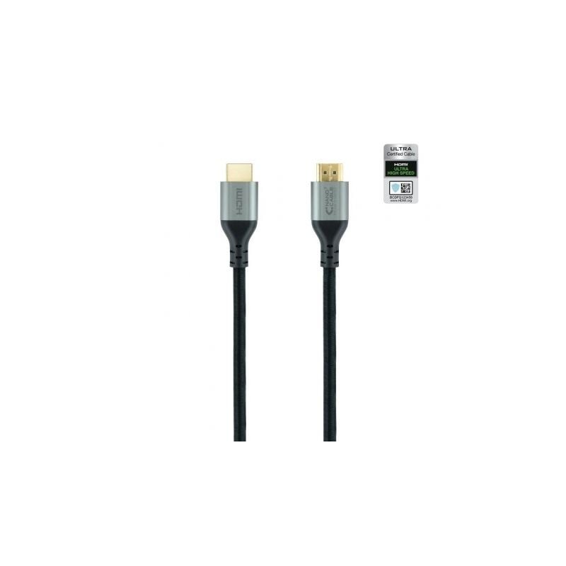 Cable HDMI 2.1 8K Nanocable 10.15.8102- HDMI Macho - HDMI Macho- 2m- Certificado- Negro