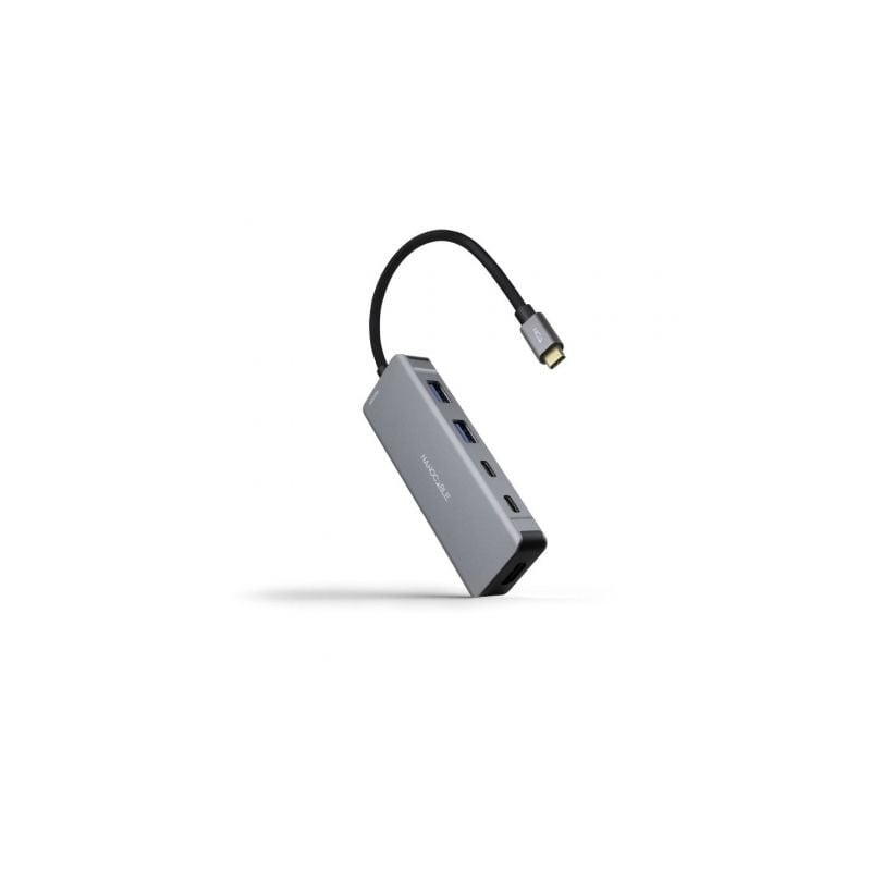 Docking Tipo-C Nanocable 10.16.1006- 2xUSB- 1xHDMI 4K- 2xUSB Tipo-C- 1xUSB Tipo-C PD