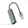 Hub USB 3.0 Nanocable 10.16.4402- 4xUSB- Gris