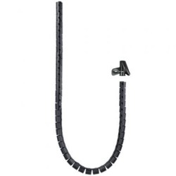Organizador de Cables en Espiral Nanocable 10.36.0002-BK- 2m