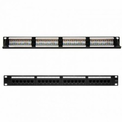 Patch Panel Nanocable 10.21.3124- 24 Puertos- Cat.6- Altura 1U