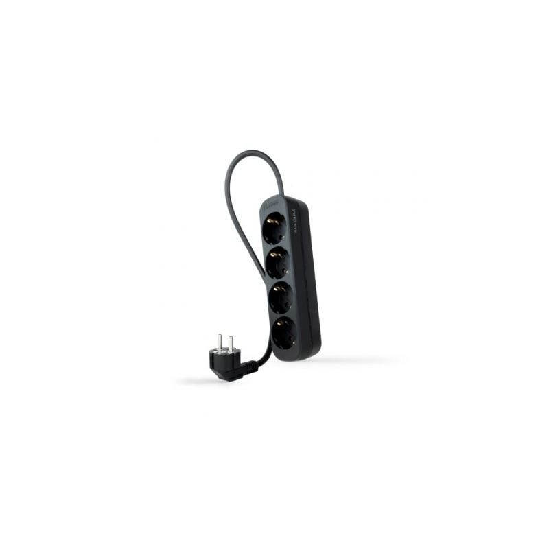 Regleta Nanocable 10.37.0004-NS-BK- 4 Tomas de Corriente- Cable 1.4m- Negra