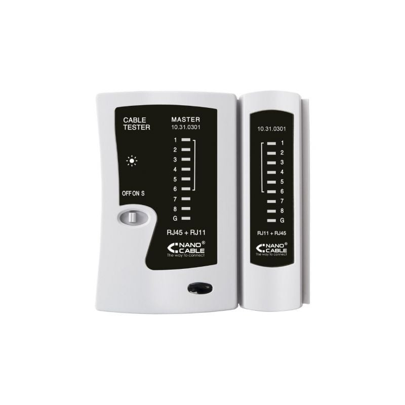 Tester Nanocable 10.31.0301 para RJ11-RJ12-RJ45