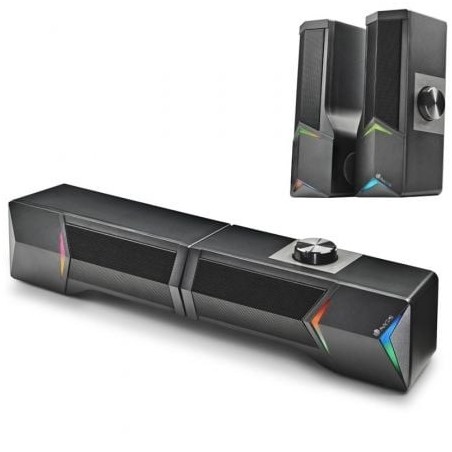 Altavoces - Barra de Sonido con Bluetooth NGS GSX-B1200- 12W- 2.0- Negros
