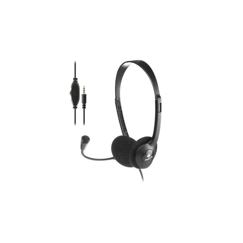 Auriculares NGS MS103 MAX- con Micrófono- Jack 3.5- Negros