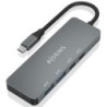 Hub USB Tipo-C Aisens A109-0694- 2xUSB- 2xUSB Tipo-C- Gris