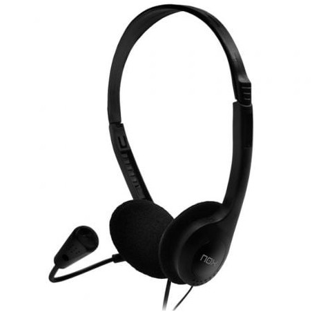 Auriculares Nox Voice One- con Micrófono- Jack 3.5- Negros