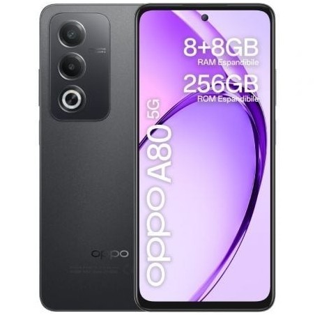 Smartphone Oppo A80 8GB- 256GB- 6.67'- 5G- Negro