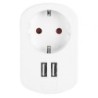 Enchufe Orbegozo EN 1200- 1 Toma Schuko- 2 Tomas USB
