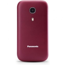 Teléfono Móvil Panasonic KX-TU400EXR para Personas Mayores- Rojo Granate