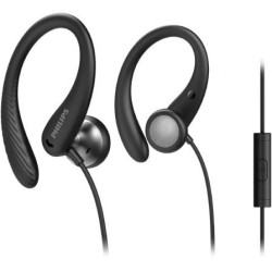 Auriculares Deportivos Philips TAA1105BK- con Micrófono- Jack 3.5- Negros