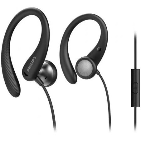 Auriculares Deportivos Philips TAA1105BK- con Micrófono- Jack 3.5- Negros