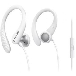 Auriculares Deportivos Philips TAA1105WT- con Micrófono- Jack 3.5- Blancos