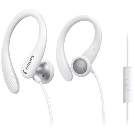 Auriculares Deportivos Philips TAA1105WT- con Micrófono- Jack 3.5- Blancos