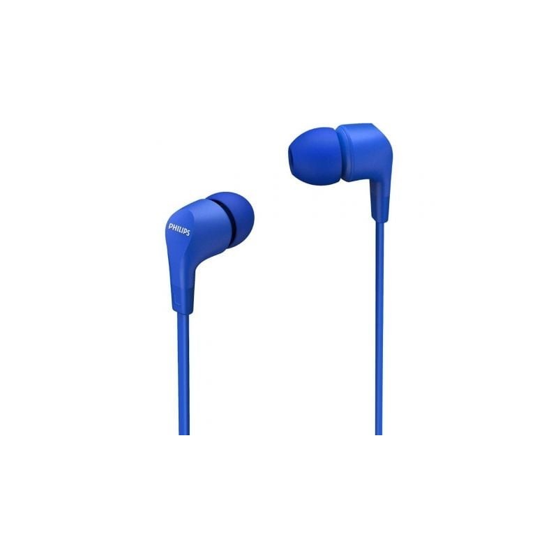 Auriculares Intrauditivos Philips TAE1105BL- con Micrófono- Jack 3.5- Azules