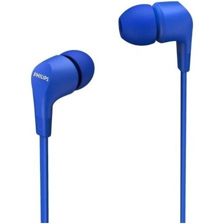 Auriculares Intrauditivos Philips TAE1105BL- con Micrófono- Jack 3.5- Azules