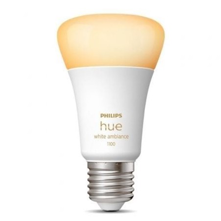 Bombilla Led Inteligente Philips Hue White Ambiance A60- Casquillo E27- 8W- 1100 Lúmenes- 2200K-6500K- Precisa Philips Hue Br