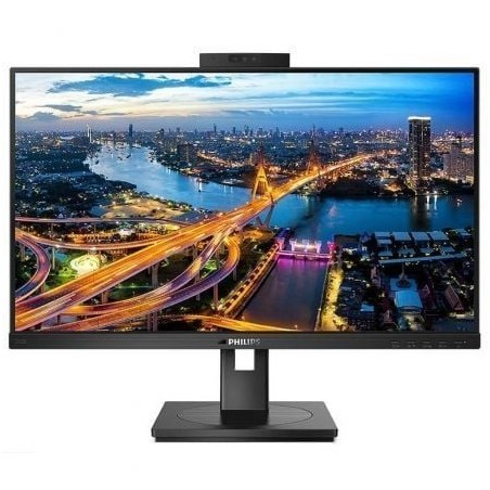 Monitor Profesional Philips 242B1H 23.8'- Full HD- Webcam- Multimedia- Regulable en altura- Negro