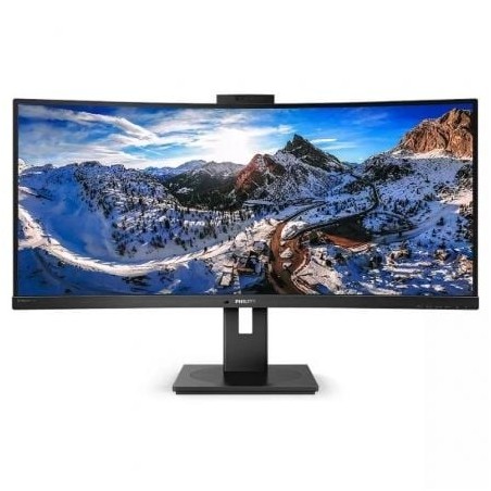 Monitor Profesional Ultrapanorámico Curvo Philips 346P1CRH 34'- WQHD- Webcam- Multimedia- Regulable en altura- Negro