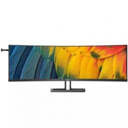 Monitor Profesional Ultraparonámico Curvo Philips 45B1U6900C 44.5'- Dual QHD- Multimedia- Regulable en altura- Negro