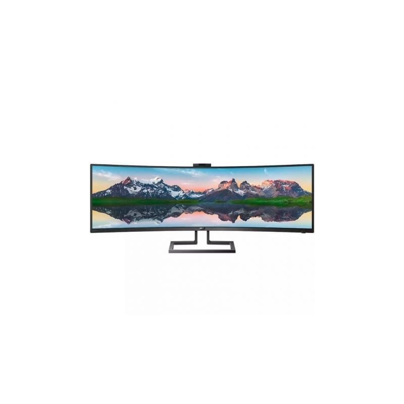Monitor Profesional Ultrapanorámico Curvo Philips 499P9H 48.8'- Dual QHD- Webcam- Multimedia- Regulable en altura- Negro
