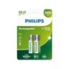 Pack de 2 Pilas AA Philips R6B2A260-10- 1.2V- Recargables