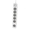 Regleta con Interruptor Philips CHP2164W-62- 6 Tomas de corriente- Cable 1.5m- Blanco
