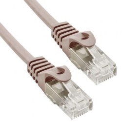 Cable de Red RJ45 UTP Phasak PHK 1652 Cat.6- 25cm- Gris