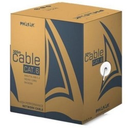Bobina de Cable RJ45 FTP Phasak PHR 6312 Cat.6- 305m- Gris
