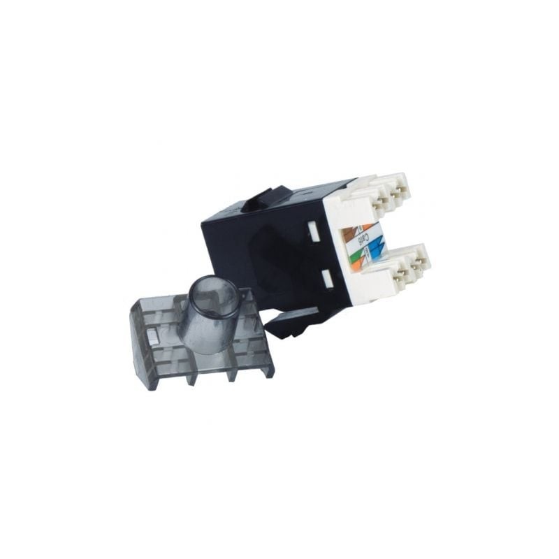 Conector RJ45 Phasak SD 3018 Cat.6 UTP- Negro