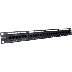 Patch Panel Phasak PU 2420- 24 Puertos- Cat.6- Altura 1U