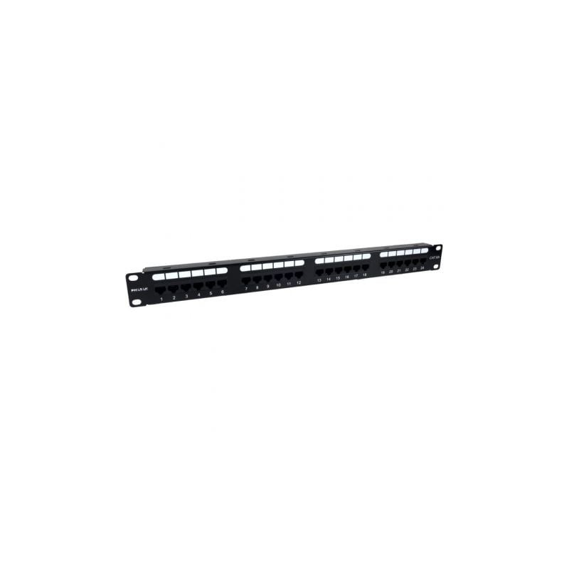 Patch Panel Phasak PU 2421- 24 Puertos- Cat.6A- Altura 1U