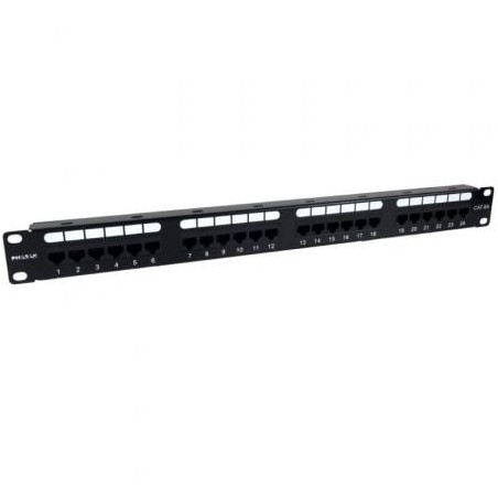 Patch Panel Phasak PU 2421- 24 Puertos- Cat.6A- Altura 1U