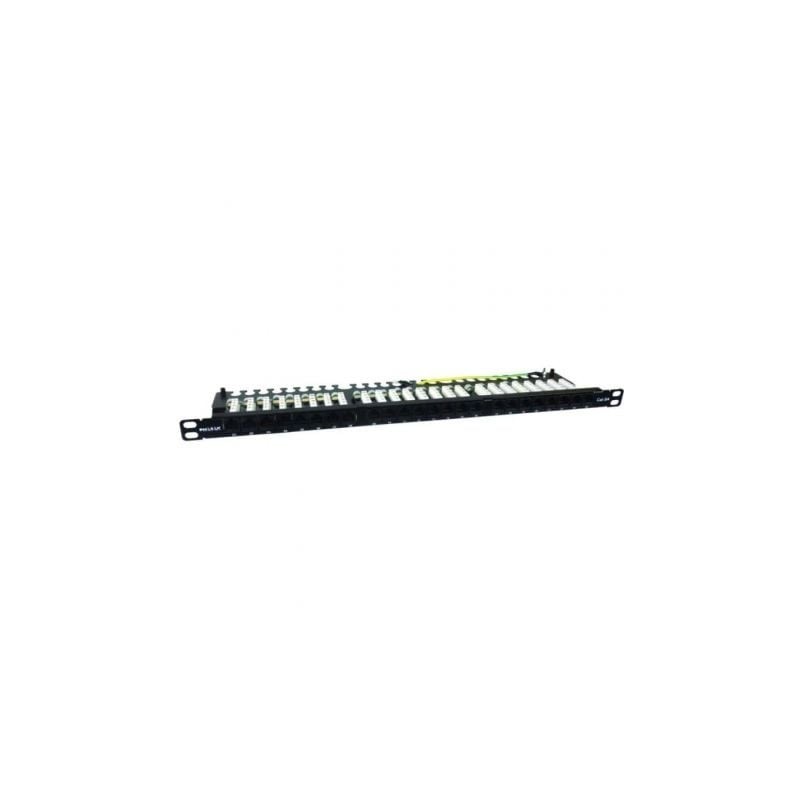 Patch Panel Phasak PU 4811- 24 Puertos- Cat.6A- Altura 0.5U