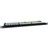 Patch Panel Phasak PU 4811- 24 Puertos- Cat.6A- Altura 0.5U