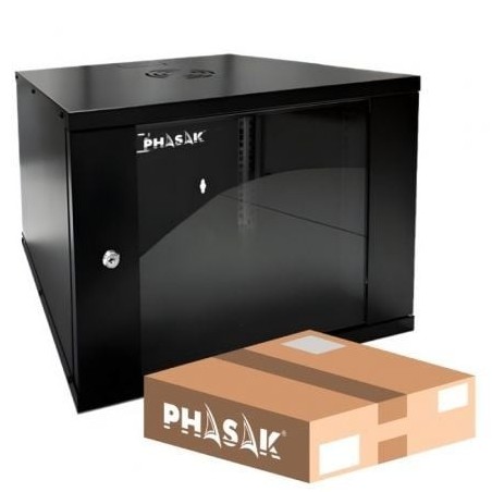 Armario Rack Mural Desmontado Phasak PHO 2009D- 19'- Altura 9U