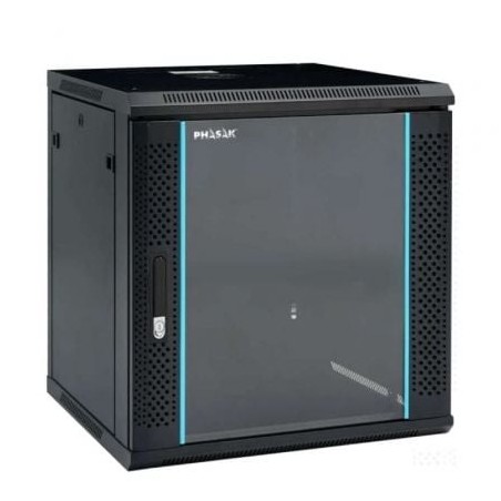 Armario Rack Mural Desmontado Phasak PHO 2112D- 19'- Altura 12U