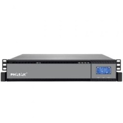 SAI Online Phasak Rack 19' 2000 VA Online LCD- 2000VA-1800W- 4 Salidas- Formato Rack