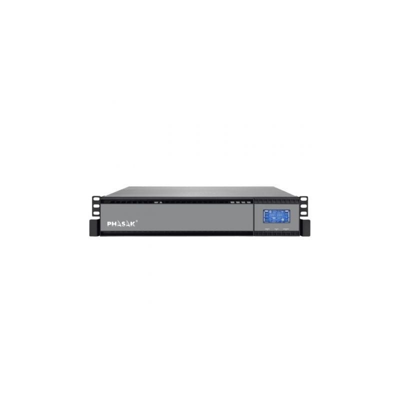 SAI Online Phasak Rack 19' 2000 VA Online LCD- 2000VA-1800W- 4 Salidas- Formato Rack