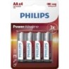 Pack de 4 Pilas AA Philips LR6P4B-10- 1.5V- Alcalina