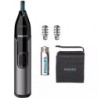 Perfilador Philips Nose Trimmer 3650 Serie 3000- a Pilas- 3 Accesorios