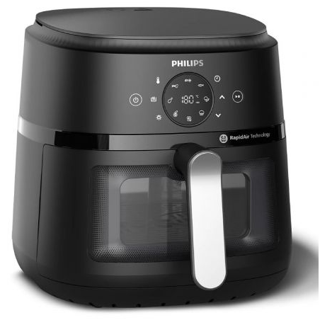 Freidora por Aire - Sin Aceite Philips Airfryer Serie 2000- 1700W- Capacidad 6.2L