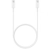 Cable USB 2.0 Tipo-C Samsung EP-DA705BWEGWW- USB Tipo-C Macho - USB Tipo-C Macho- 1m- Blanco