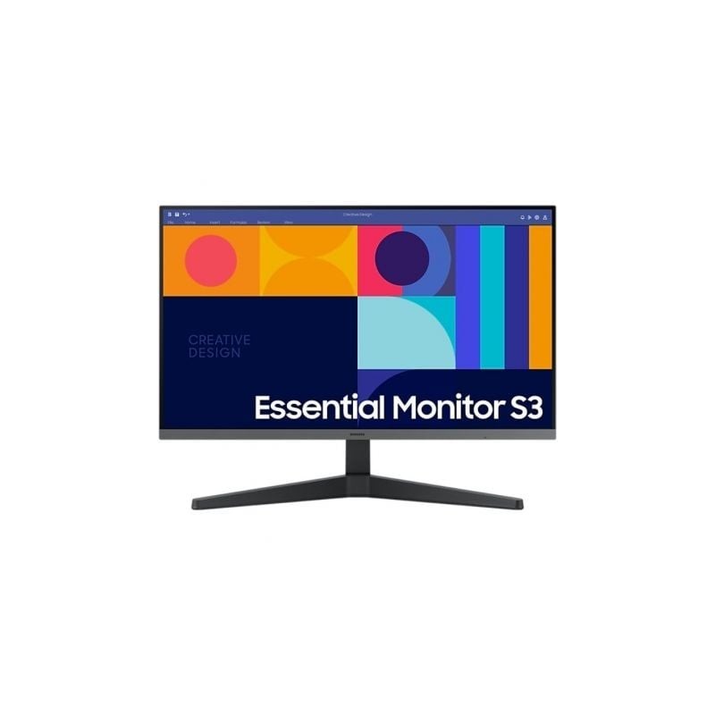 Monitor Profesional Samsung Essential Monitor S3 S24C330GAU- 24'- Full HD- Negro