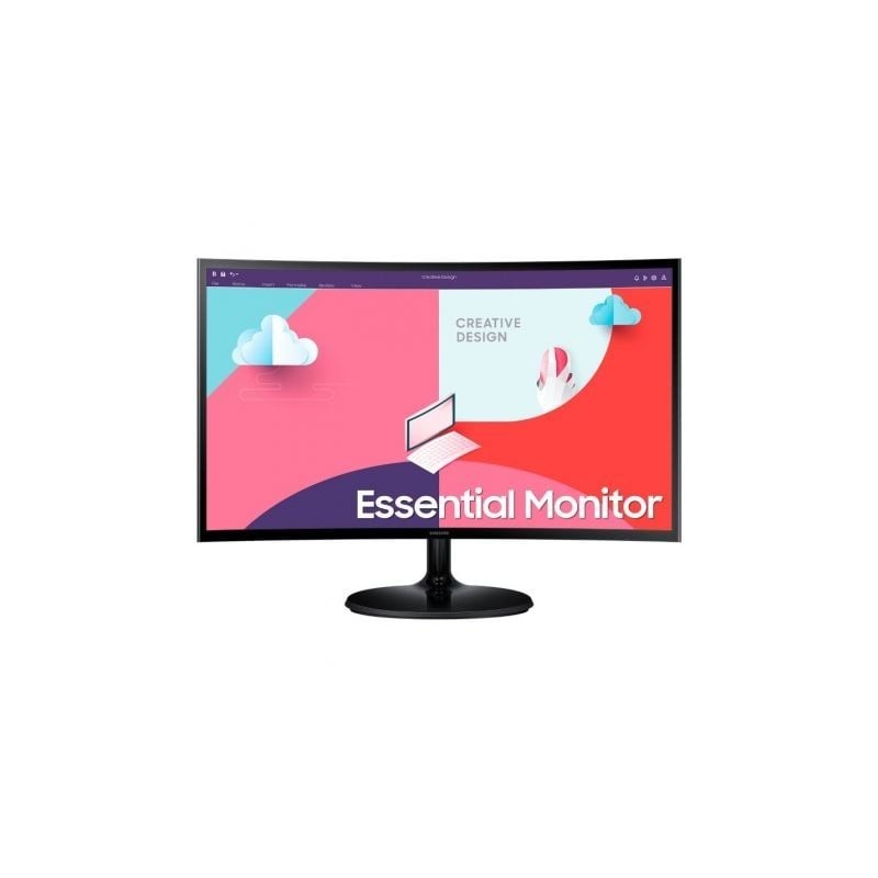 Monitor Curvo Samsung Essential Monitor S3 S24C364EAU- 24'- Full HD- Negro