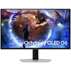 Monitor Gaming Samsung G6 Odyssey OLED S27DG600SU 27'- QHD- 0.03ms- 360Hz- Regulable en Altura- Plata