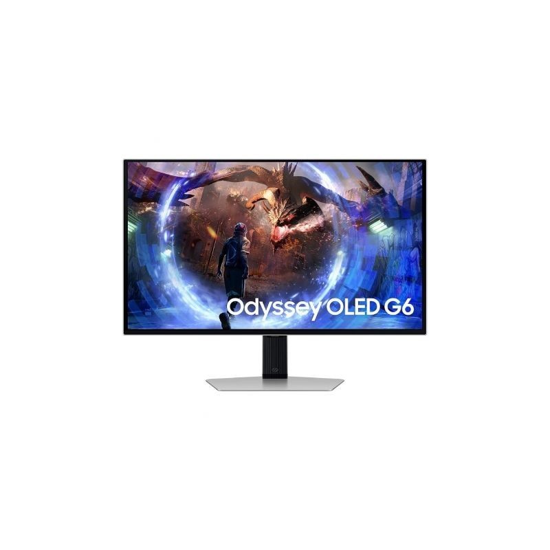 Monitor Gaming Samsung G6 Odyssey OLED S27DG600SU 27'- QHD- 0.03ms- 360Hz- Regulable en Altura- Plata