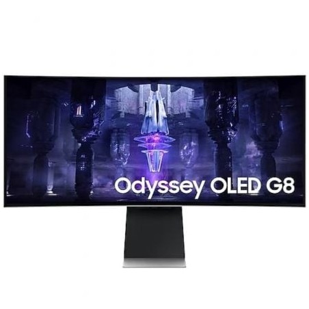 Smart Monitor Gaming Ultraparonámico Curvo Samsung OdysseyG8 S34BG850SU 34'- UWQHD- Smart TV- 0.1ms- 175Hz- OLED- Regulable e