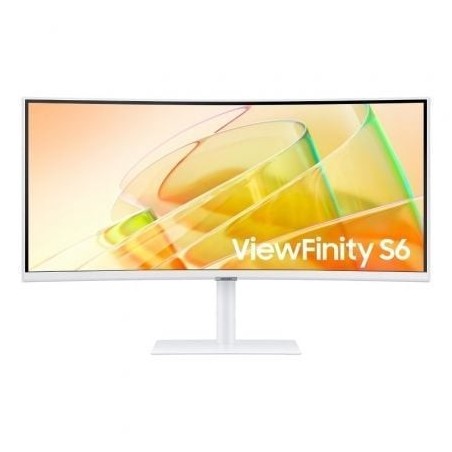 Monitor Profesional Ultraparonámico Curvo Samsung ViewFinity S6 S34C650TAU 34'- UWQHD- Multimedia- Regulable en altura- Blanc